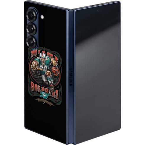 Liquid Blue NFL Miami Dolphins Running Back Galaxy Z Fold6 Skin