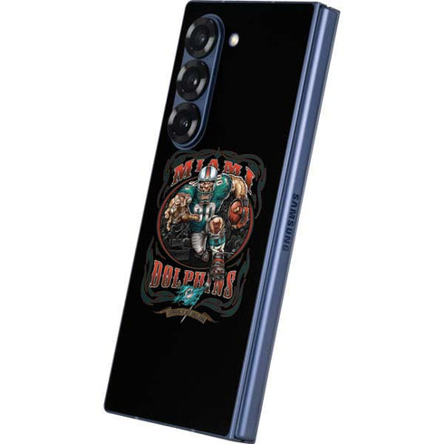 Liquid Blue NFL Miami Dolphins Running Back Galaxy Z Fold6 Skin