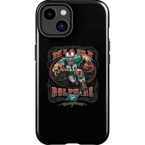Liquid Blue NFL Miami Dolphins Running Back iPhone 15 Impact Case