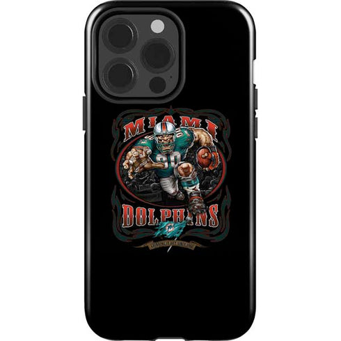 Liquid Blue NFL Miami Dolphins Running Back iPhone 15 Pro Impact Case