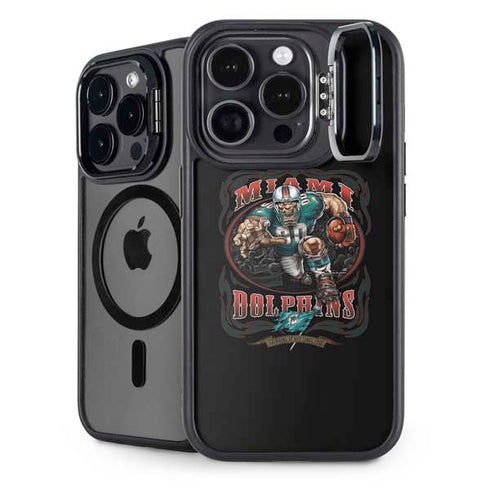Liquid Blue NFL Miami Dolphins Running Back iPhone 15 Pro Kickstand Case