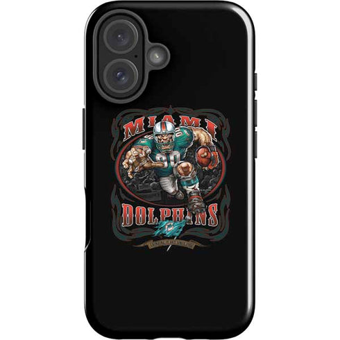 Liquid Blue NFL Miami Dolphins Running Back iPhone 16 Impact Case