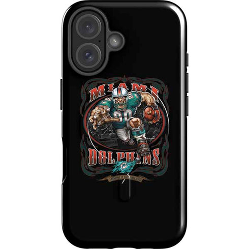 Liquid Blue NFL Miami Dolphins Running Back iPhone 16 Magsafe Impact Case