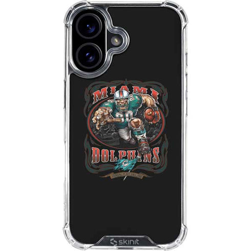 Liquid Blue NFL Miami Dolphins Running Back iPhone 16 Plus Clear Case