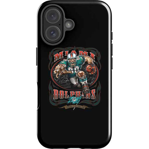 Liquid Blue NFL Miami Dolphins Running Back iPhone 16 Plus Impact Case