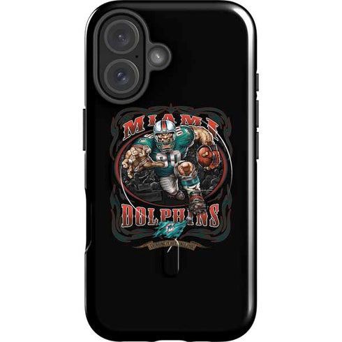 Liquid Blue NFL Miami Dolphins Running Back iPhone 16 Plus Magsafe Impact Case