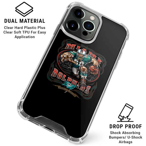 Liquid Blue NFL Miami Dolphins Running Back iPhone 16 Pro Max Clear Case