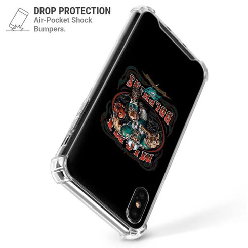 Liquid Blue NFL Miami Dolphins Running Back iPhone X/XS Clear Case