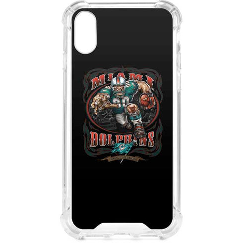 Liquid Blue NFL Miami Dolphins Running Back iPhone XS Clear Case