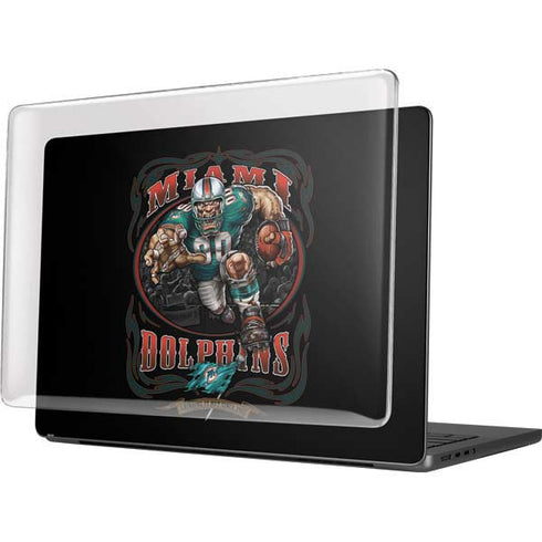 Liquid Blue NFL Miami Dolphins Running Back MacBook Pro 14in (2021-24) Case plus Skin