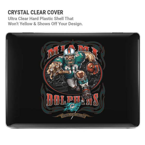Liquid Blue NFL Miami Dolphins Running Back MacBook Pro 14in (2021-24) Case plus Skin