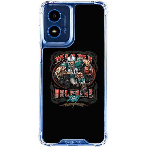 Liquid Blue NFL Miami Dolphins Running Back Moto G 5G (2024) Clear Case