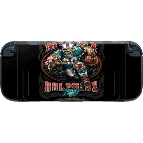 Liquid Blue NFL Miami Dolphins Running Back Nintendo Switch 2 (2025) with Joy-Con Skin