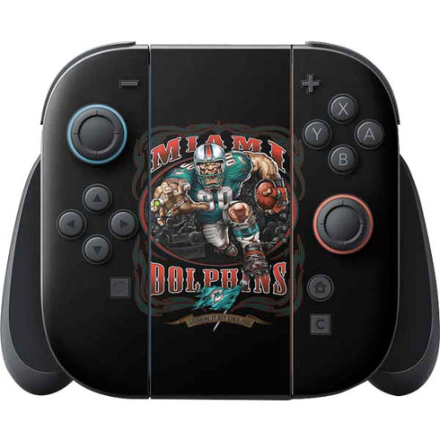 Liquid Blue NFL Miami Dolphins Running Back Nintendo Switch 2 (2025) Joy-Con Controller Skin