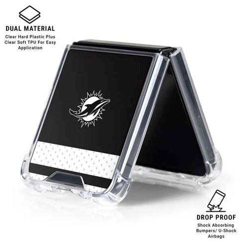 NFL Miami Dolphins Shutout Galaxy Z Flip6 Clear Case