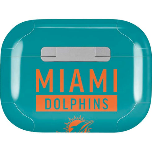 NFL Miami Dolphins Teal Performance Series AirPods Skins