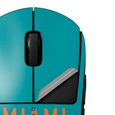 NFL Miami Dolphins Teal Performance Series G Pro Wireless Gaming Mouse Skin