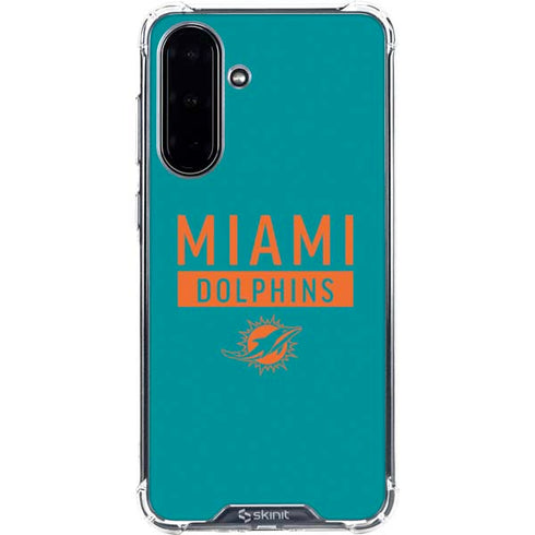 NFL Miami Dolphins Teal Performance Series Galaxy A36 5G Clear Case