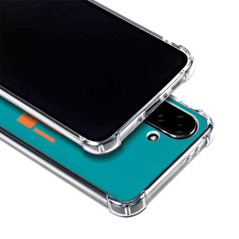 NFL Miami Dolphins Teal Performance Series Galaxy A36 5G Clear Case