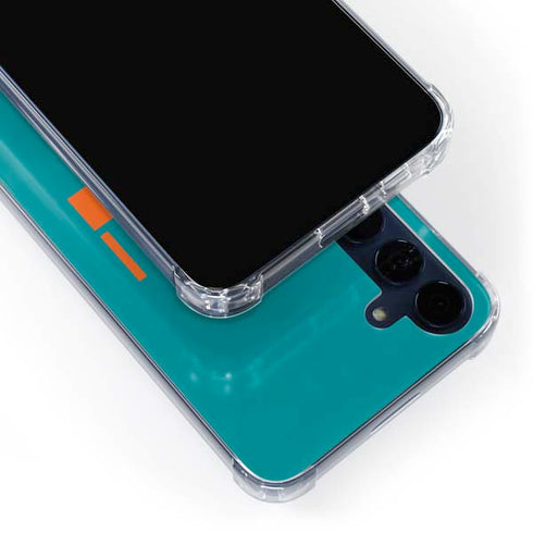 NFL Miami Dolphins Teal Performance Series Galaxy A55 5G Clear Case