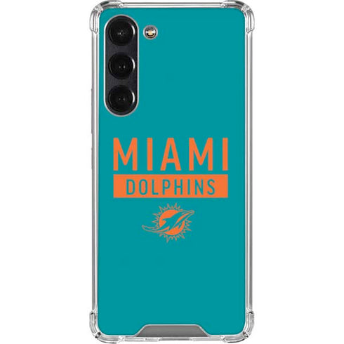 NFL Miami Dolphins Teal Performance Series Galaxy S24 FE Clear Case