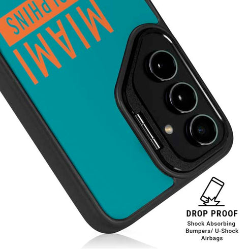 NFL Miami Dolphins Teal Performance Series Galaxy S24 FE Kickstand Case