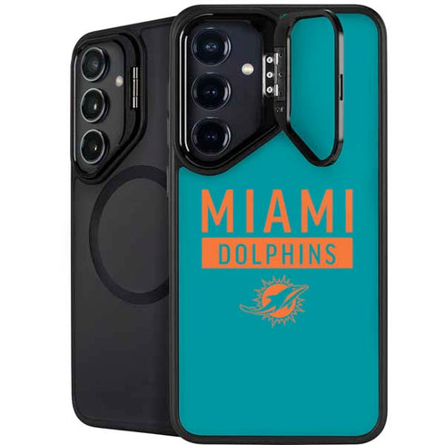 NFL Miami Dolphins Teal Performance Series Galaxy S25 Plus Kickstand Case