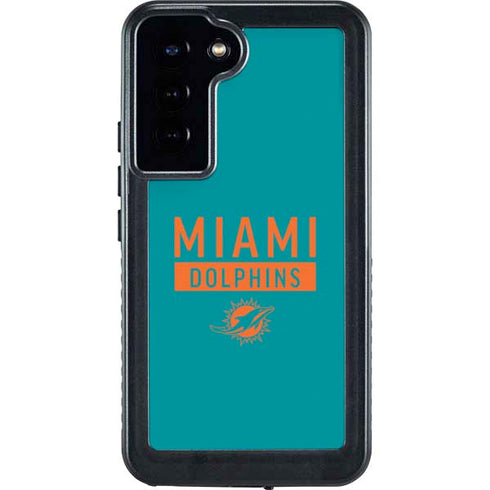 NFL Miami Dolphins Teal Performance Series Galaxy S24 Plus Waterproof Case
