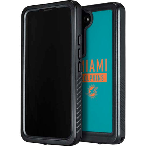 NFL Miami Dolphins Teal Performance Series Galaxy S24 Plus Waterproof Case