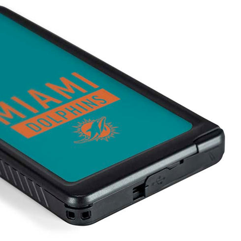 NFL Miami Dolphins Teal Performance Series Galaxy S24 Ultra Waterproof Case