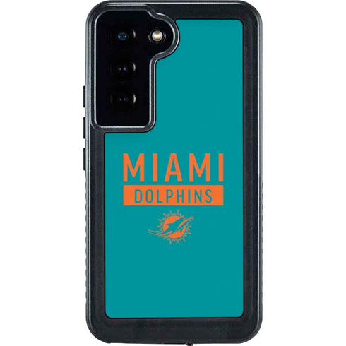 NFL Miami Dolphins Teal Performance Series Galaxy S24 Waterproof Case