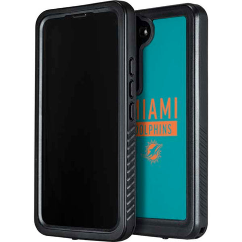 NFL Miami Dolphins Teal Performance Series Galaxy S24 Waterproof Case