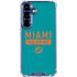 NFL Miami Dolphins Teal Performance Series Galaxy S25 Clear Case