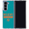 NFL Miami Dolphins Teal Performance Series Galaxy Z Fold5 5G Clear Case