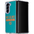 NFL Miami Dolphins Teal Performance Series Galaxy Z Fold5 5G Clear Case