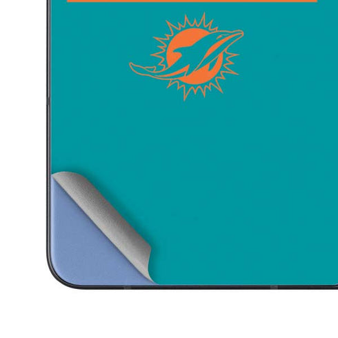 NFL Miami Dolphins Teal Performance Series Galaxy Z Fold5 5G Skin
