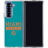 NFL Miami Dolphins Teal Performance Series Galaxy Z Fold6 Clear Case