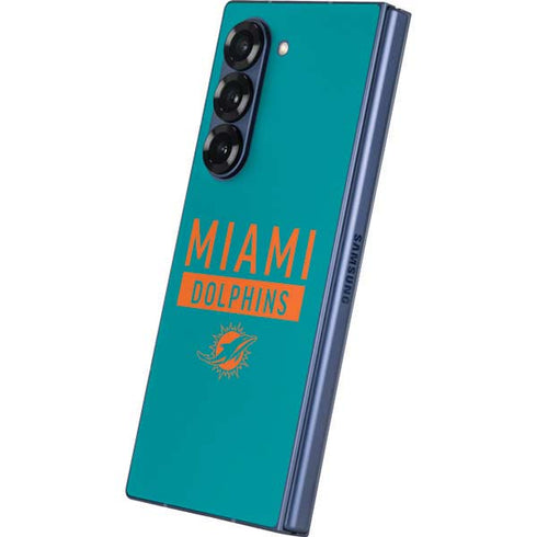 NFL Miami Dolphins Teal Performance Series Galaxy Z Fold6 Skin