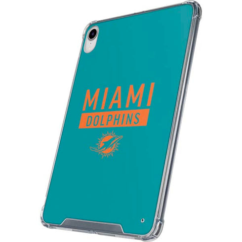NFL Miami Dolphins Teal Performance Series iPad 11th Gen (2025) Clear Case