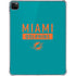 NFL Miami Dolphins Teal Performance Series iPad Pro 11in (2024) Clear Case