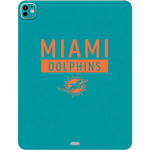 NFL Miami Dolphins Teal Performance Series iPad Pro 13in M4 (2024) Skin
