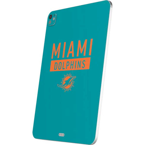 NFL Miami Dolphins Teal Performance Series iPad Pro 13in M4 (2024) Skin