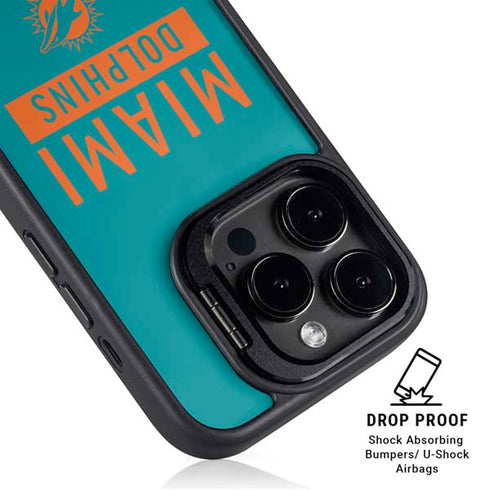 NFL Miami Dolphins Teal Performance Series iPhone 13 Pro Kickstand Case