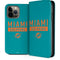 NFL Miami Dolphins Teal Performance Series iPhone 14 Pro Max Folio Case