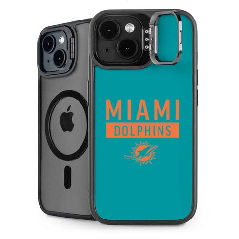 NFL Miami Dolphins Teal Performance Series iPhone 15 Kickstand Case