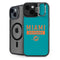 NFL Miami Dolphins Teal Performance Series iPhone 15 Plus Kickstand Case