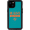 NFL Miami Dolphins Teal Performance Series iPhone 15 Plus Waterproof Case
