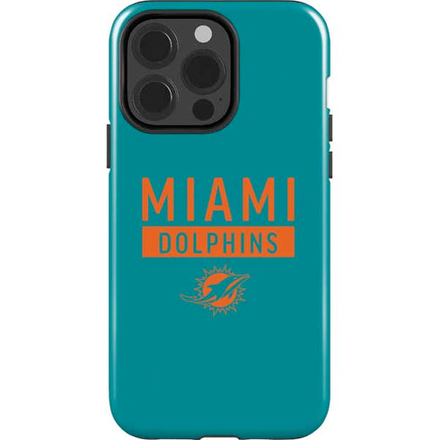 NFL Miami Dolphins Teal Performance Series iPhone 15 Pro Impact Case