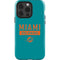 NFL Miami Dolphins Teal Performance Series iPhone 15 Pro Impact Case