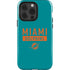 NFL Miami Dolphins Teal Performance Series iPhone 15 Pro Impact Case